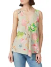 TIBI WOMEN'S FLORAL COTTON POPLIN TOP