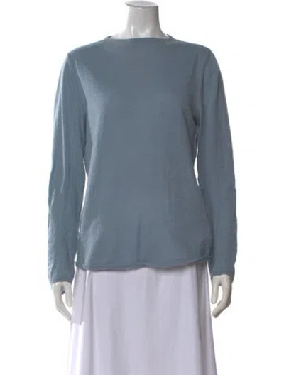 Pre-owned Tibi Wool Bateau Neckline Sweater In Blue
