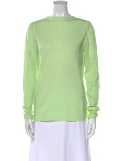 Pre-owned Tibi Wool Bateau Neckline Sweater W/ Tags In Green