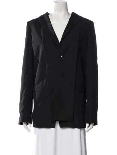 Pre-owned Tibi Wool Blazer In Black