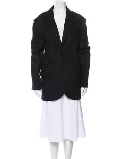Pre-owned Tibi Wool Blazer In Black