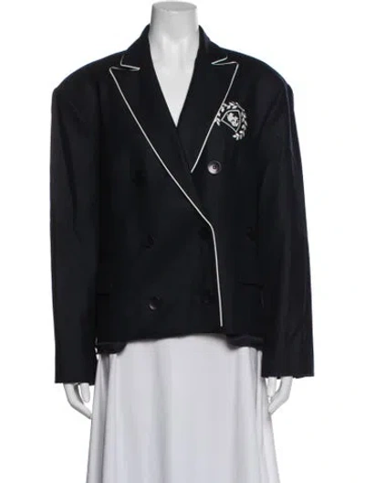Pre-owned Tibi Wool Blazer In Black
