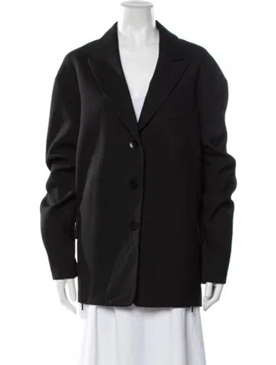 Pre-owned Tibi Wool Blazer In Black