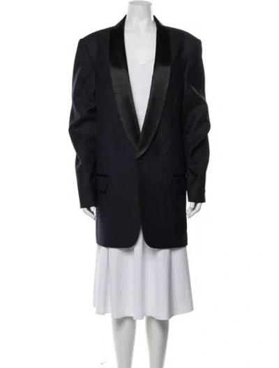 Pre-owned Tibi Wool Blazer In Blue