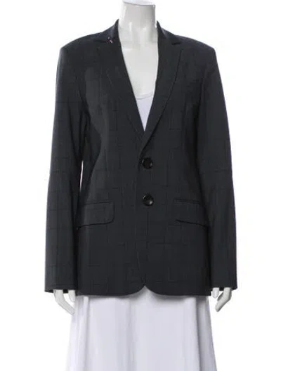 Pre-owned Tibi Wool Blazer In Gray