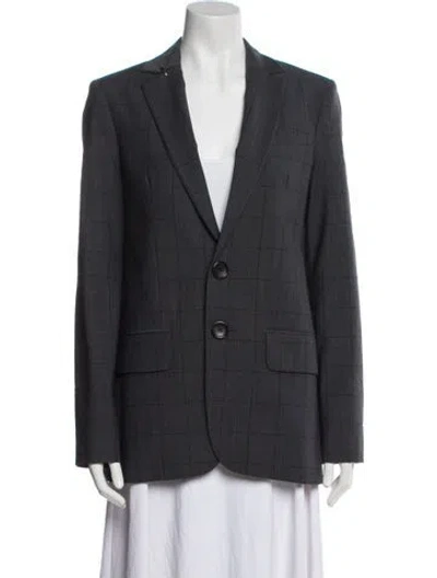 Pre-owned Tibi Wool Blazer In Gray