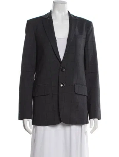 Pre-owned Tibi Wool Blazer In Gray