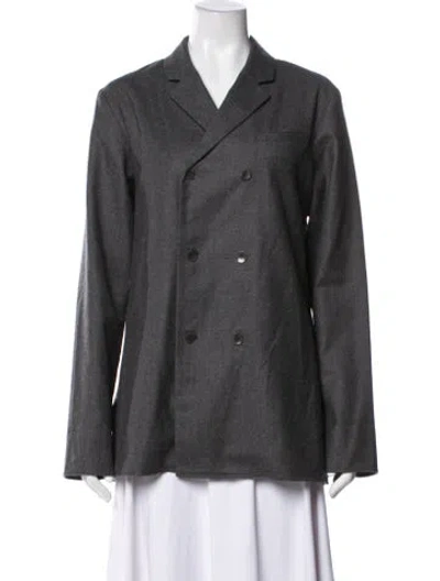 Pre-owned Tibi Wool Blazer In Grey