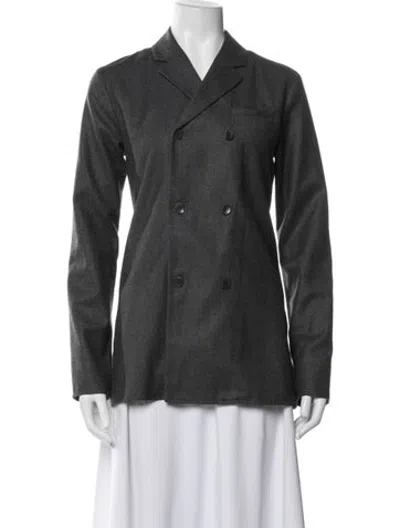 Pre-owned Tibi Wool Blazer In Grey