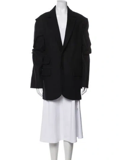 Pre-owned Tibi Wool Blazer W/ Tags In Black