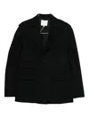Tibi Wool-blend Blazer In Black