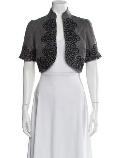 Pre-owned Tibi Wool Bolero In White