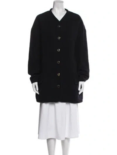 Pre-owned Tibi Wool Coat In Black
