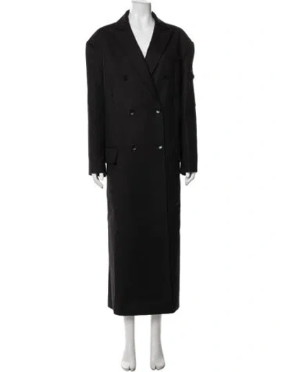 Pre-owned Tibi Wool Coat In Black