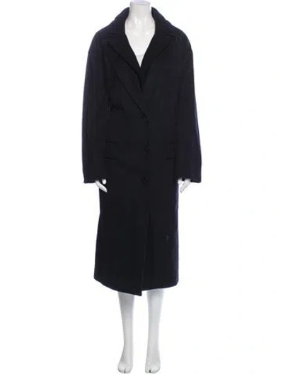 Pre-owned Tibi Wool Coat In Blue