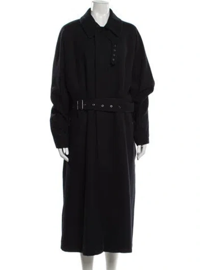 Pre-owned Tibi Wool Coat In Blue