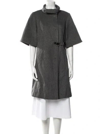 Pre-owned Tibi Wool Coat In Gray