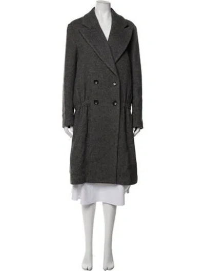 Pre-owned Tibi Wool Coat In Grey