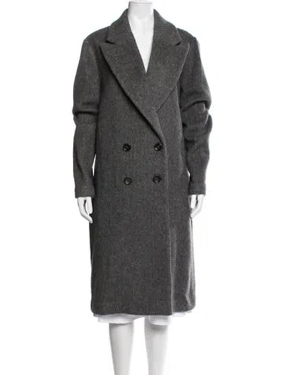 Pre-owned Tibi Wool Coat In Grey