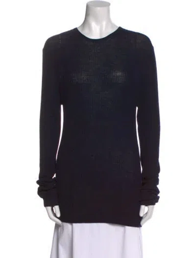 Pre-owned Tibi Wool Crew Neck Sweater In Black