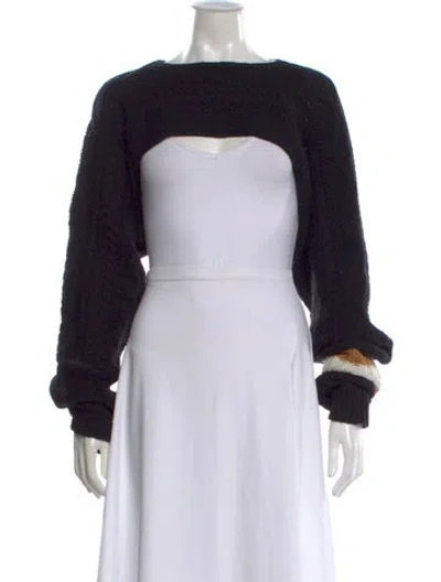 Pre-owned Tibi Wool Crew Neck Sweater In Black
