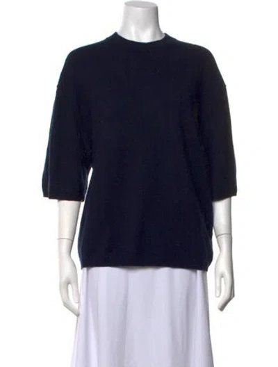 Pre-owned Tibi Wool Crew Neck Sweater In Black