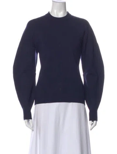 Pre-owned Tibi Wool Crew Neck Sweater In Blue
