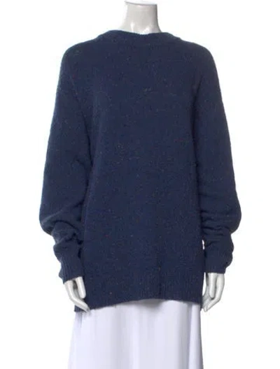 Pre-owned Tibi Wool Crew Neck Sweater In Blue