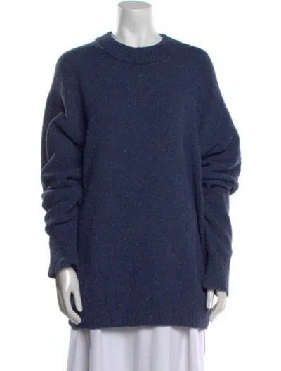 Pre-owned Tibi Wool Crew Neck Sweater In Blue