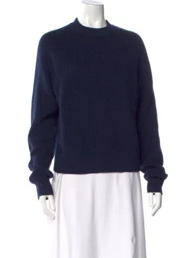 Pre-owned Tibi Wool Crew Neck Sweater In Blue