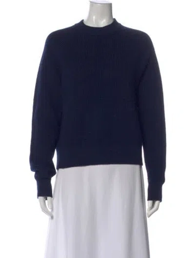 Pre-owned Tibi Wool Crew Neck Sweater In Blue