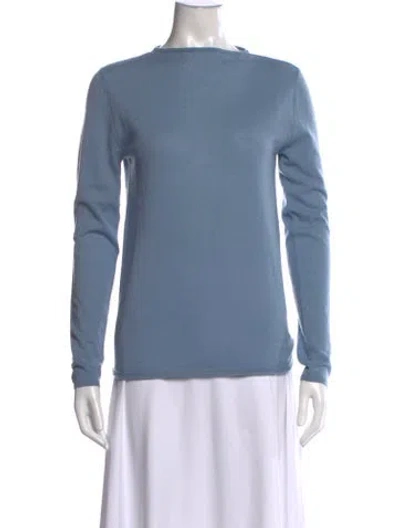 Pre-owned Tibi Wool Crew Neck Sweater In Blue