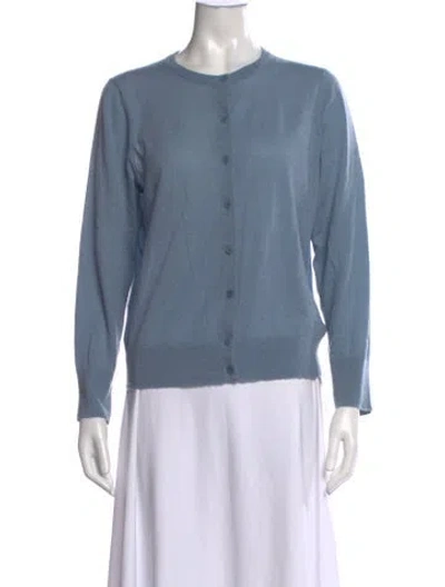 Pre-owned Tibi Wool Crew Neck Sweater In Blue
