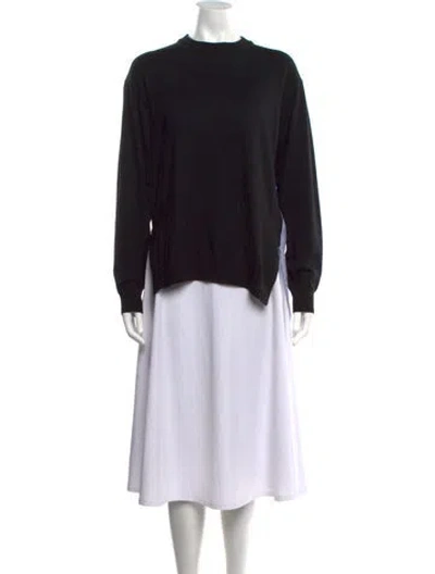 Pre-owned Tibi Wool Crew Neck Sweater In Blue