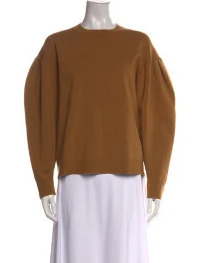 Pre-owned Tibi Wool Crew Neck Sweater In Brown