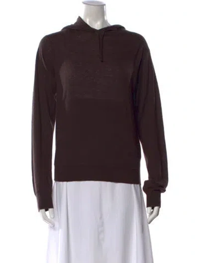 Pre-owned Tibi Wool Crew Neck Sweater In Brown