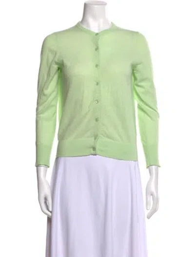 Pre-owned Tibi Wool Crew Neck Sweater In Green