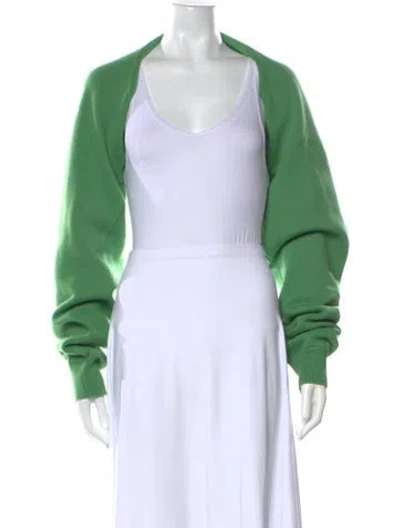 Pre-owned Tibi Wool Crew Neck Sweater In Green