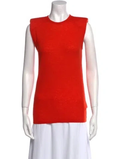 Pre-owned Tibi Wool Crew Neck Sweater In Orange