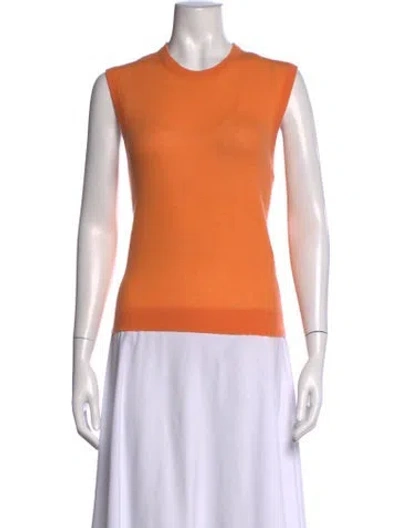 Pre-owned Tibi Wool Crew Neck Sweater In Orange