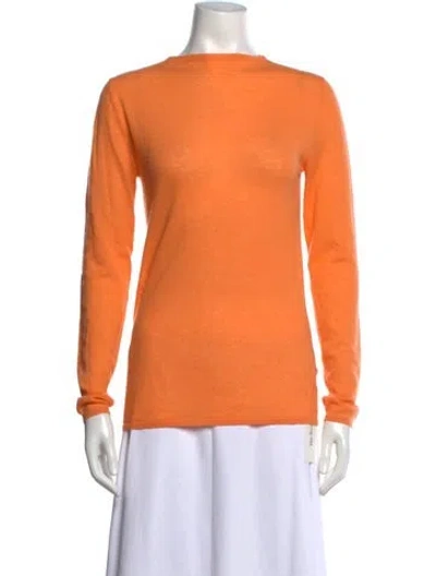 Pre-owned Tibi Wool Crew Neck Sweater In Orange