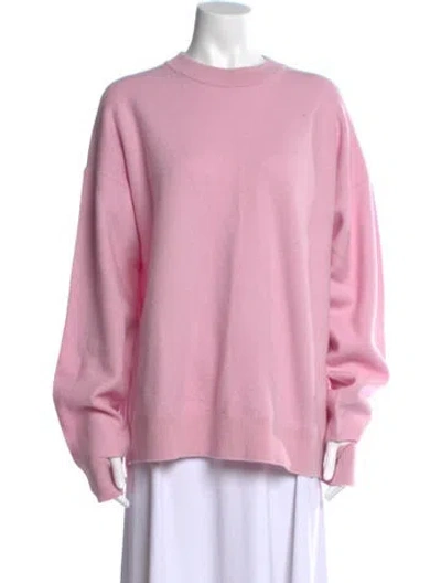 Pre-owned Tibi Wool Crew Neck Sweater In Pink