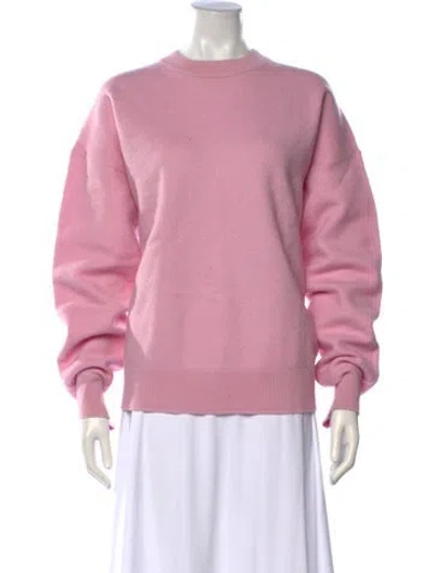 Pre-owned Tibi Wool Crew Neck Sweater In Pink