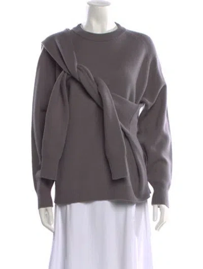 Pre-owned Tibi Wool Crew Neck Sweater In Purple