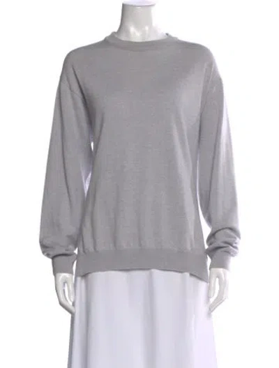 Pre-owned Tibi Wool Crew Neck Sweater In Purple