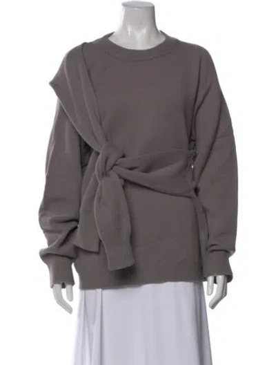 Pre-owned Tibi Wool Crew Neck Sweater In Purple