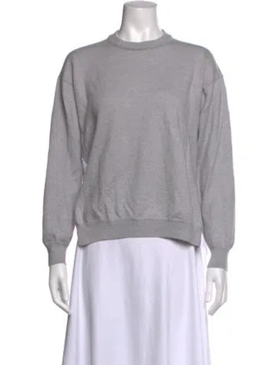 Pre-owned Tibi Wool Crew Neck Sweater In Purple