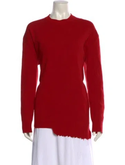 Pre-owned Tibi Wool Crew Neck Sweater In Red