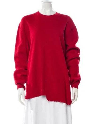 Pre-owned Tibi Wool Crew Neck Sweater In Red