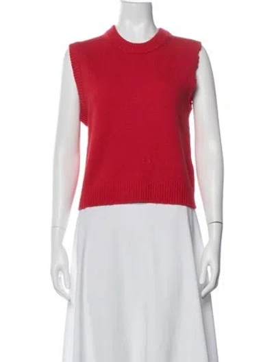 Pre-owned Tibi Wool Crew Neck Sweater In Red